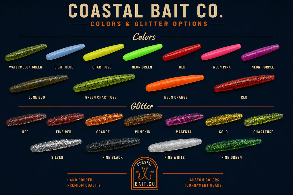 12pk of Custom Series 5" Hand-Poured Stick Bait
